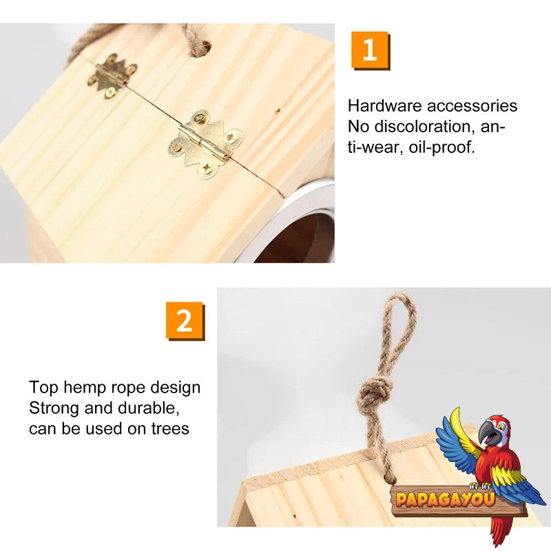 Holzhütte für Fliegerfreunde